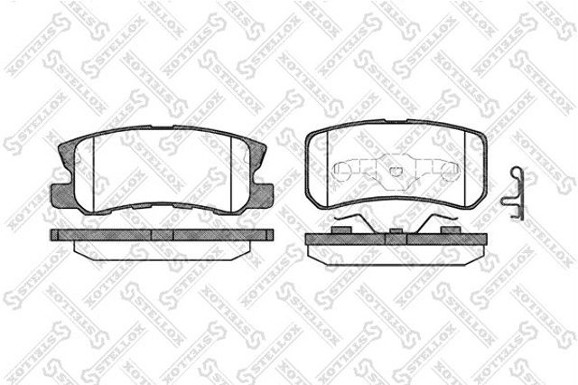 STELLOX 814002BSX Колодки тормозные задние дисковые в наличии Чернигов