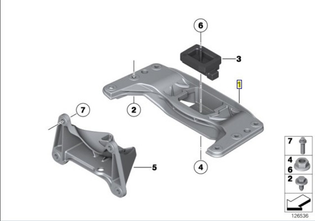22316781222 BMW Балка крепления коробки передач купить в Тернополь