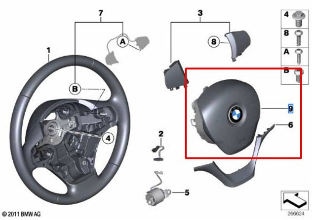 BMW 32306871092 Подушка безопасности водителя в наличии Николаев