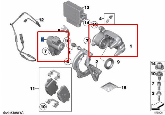 34216793042 BMW Суппорт задний правый купить в Полтава