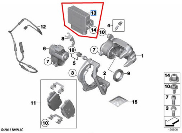 BMW 34436887358 Блок управления (модуль) электромеханического стояночного тормоза в наличии Украина