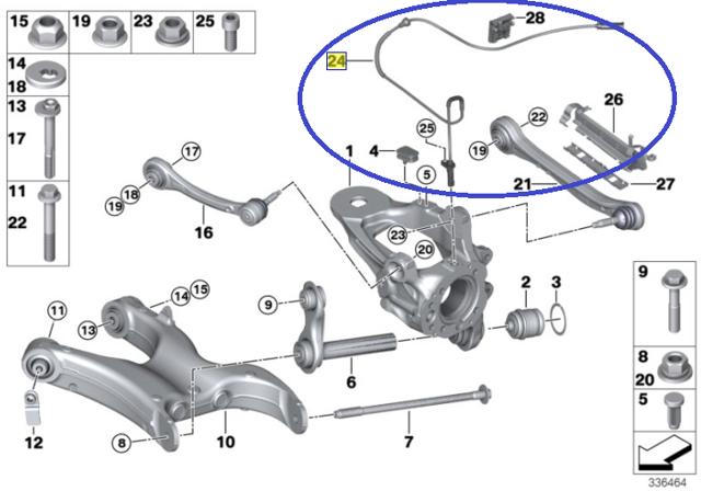 34526771777 BMW Датчик АБС (ABS) задний купить в Каменское