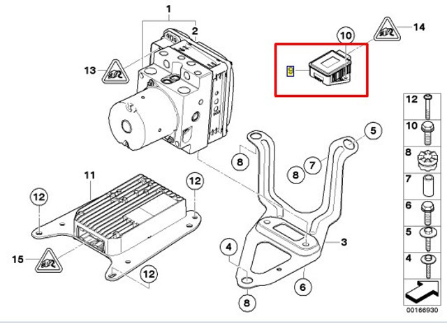 BMW 34526782370 Датчик продольного ускорения в наличии Черновцы