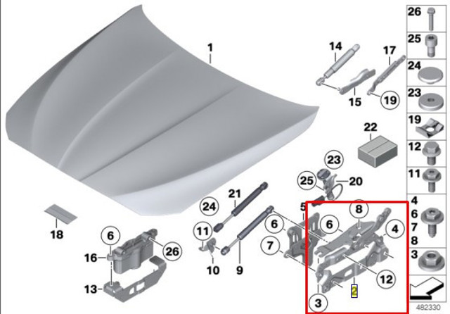 41007270883 BMW Петля капота левая купить в Ужгород