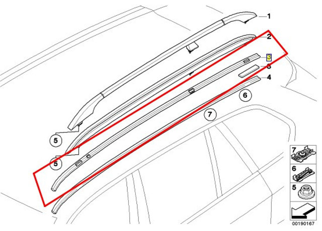 BMW 51137250392 Молдинг крыши правый в наличии Павлоград