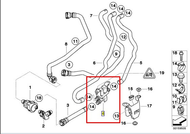 BMW 64116910544 Кран печки в наличии Ужгород