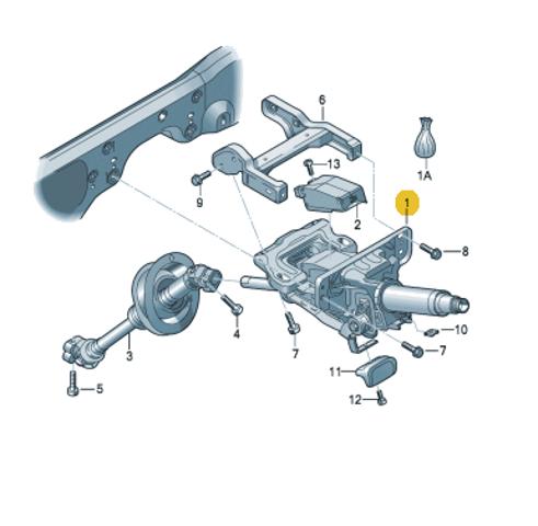 8R0419506K VAG Рулевая колонка купить в Винница