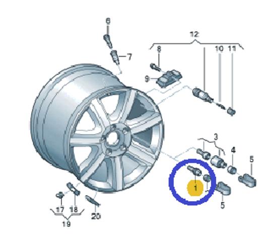 VAG 8R0601295 Колесный болт в наличии Тернополь
