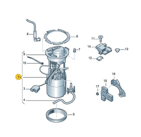 Модуль бензонасоса 8R0919050D VAG