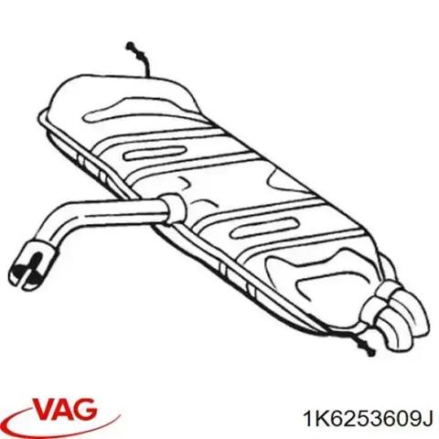 Выхлоп задний 1K6253609J VAG