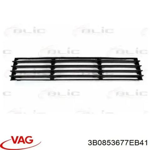 Решетка на бампер 3B0853677EB41 VAG