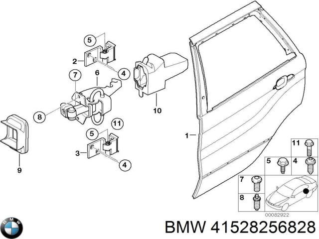 Дверь задняя, правая BMW X5