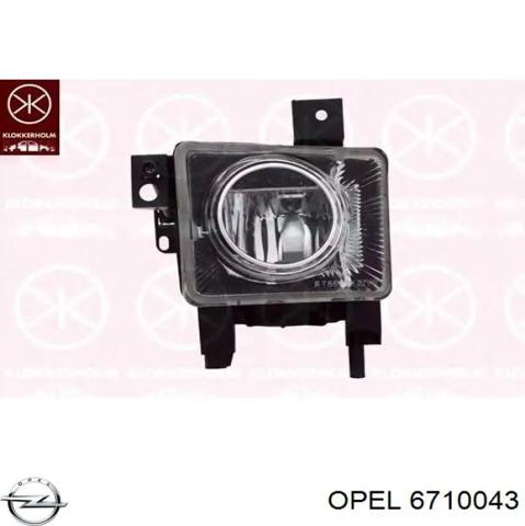 Туманка левая 6710043 OPEL