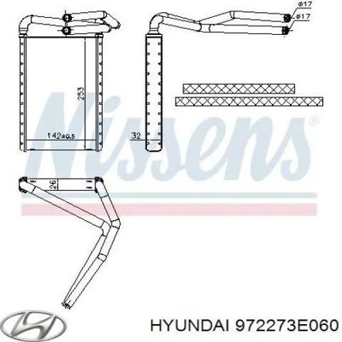 HYUNDAI 972273E060 Радиатор печки в наличии Полтава