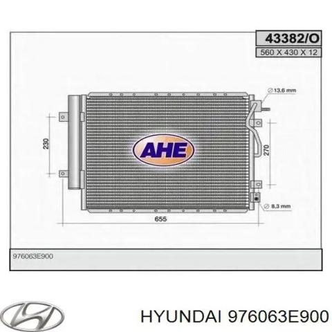 976063E900 HYUNDAI Радиатор кондиционера купить в Харьков