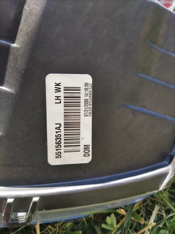 CHRYSLER 55156351AJ Левая фара в наличии Запорожье