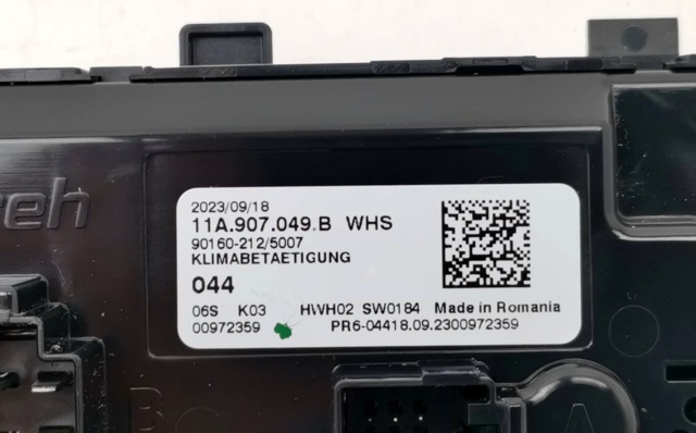 VAG 11A907049B Блок управления режимами отопления/кондиционирования в наличии Запорожье