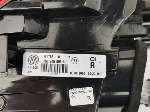 760945096A VAG Фонарь задний правый внешний купить в Одесса