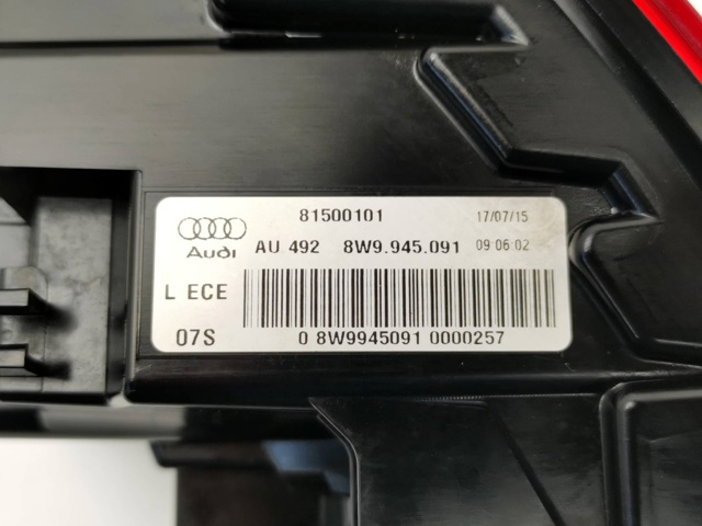 8W9945091 VAG Фонарь задний левый внешний купить в Ужгород