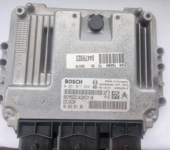 Мозги двигателя 0281011634 PEUGEOT