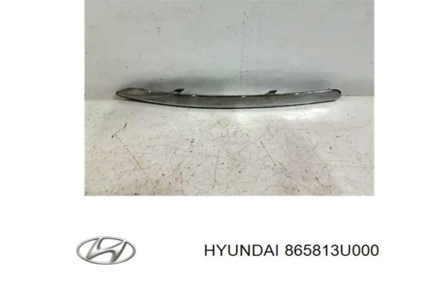 Молдинг бампера переднего левый 865813U000 HYUNDAI