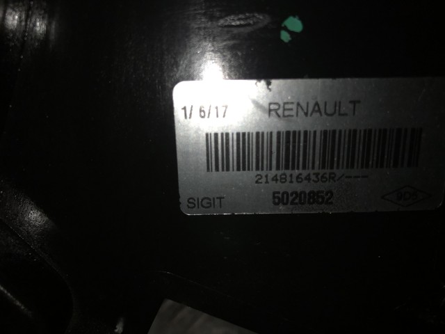 214816436R RENAULT Диффузор радиатора охлаждения, в сборе с мотором и крыльчаткой купить в Павлоград