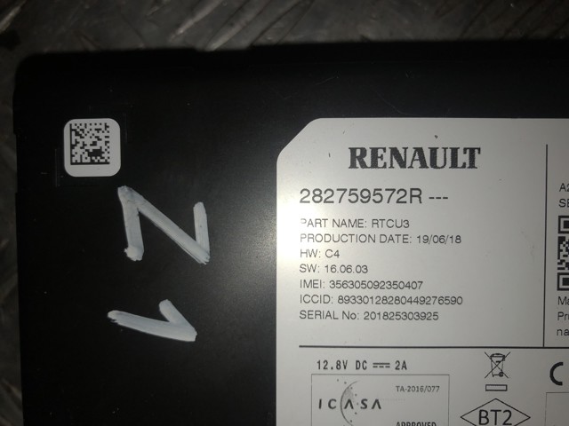RENAULT 282759572R в наличии Запорожье