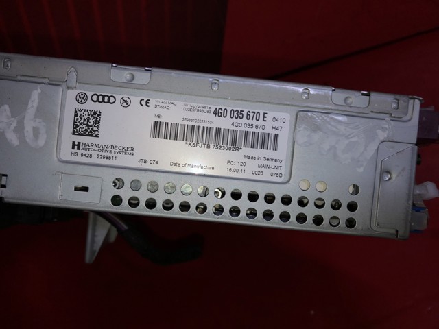 VAG 4G0035670E Магнитола (радио AM/FM) в наличии Ирпень