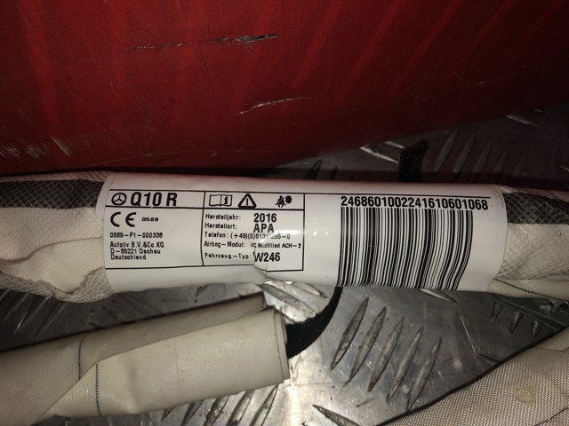 MERCEDES A2468601002 Подушка безопасности (AIRBAG) шторка боковая правая в наличии Житомир