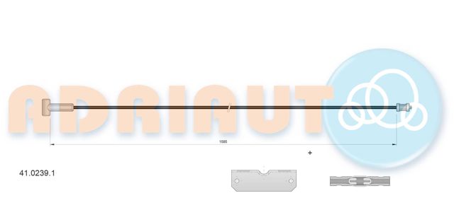 ADRIAUTO 4102391 Трос ручного тормоза промежуточный в наличии Полтава