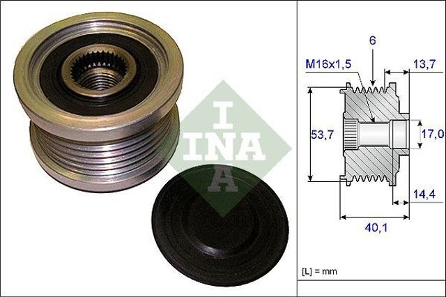 INA 535020210 Шкив генератора в наличии Ирпень