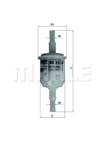 MAHLE KL13OF Фильтр топливный в наличии Запорожье