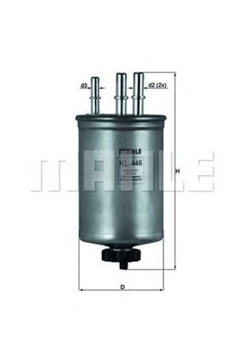 KL446 MAHLE Фильтр топливный купить в Хмельницкий