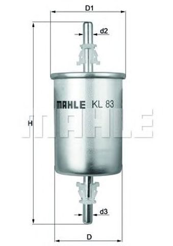 MAHLE KL83 Фильтр топливный в наличии Каменское