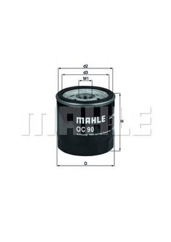 OC90 MAHLE Корпус масляного фильтра купить в Черновцы