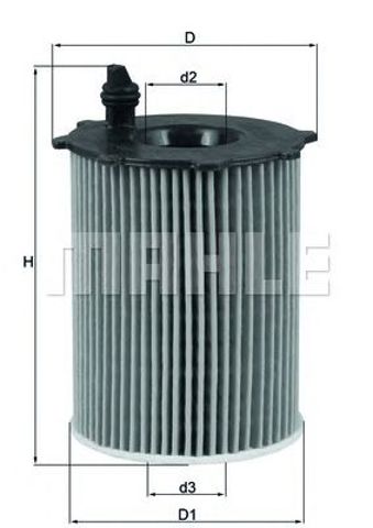 MAHLE OX1712D1 Фильтр масляный в наличии Черновцы