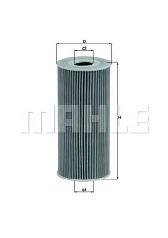 MAHLE OX366D Фильтр масляный в наличии Чернигов