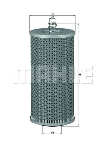 MAHLE OX69D Фильтр масляный в наличии Черкассы