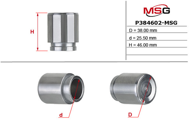 MS GROUP P384602MSG Поршень суппорта тормозного заднего в наличии Черкассы