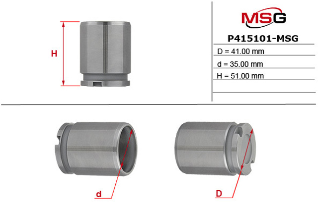 P415101MSG Поршень суппорта тормозного заднего купить Николаев