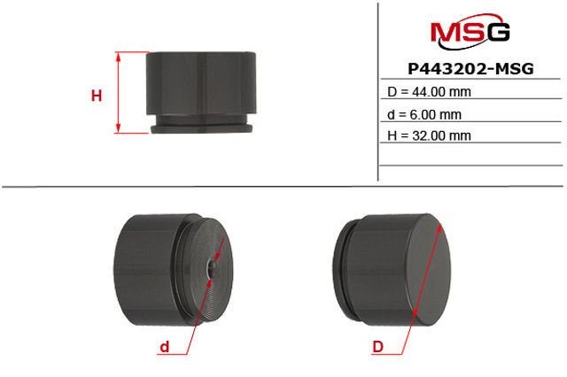P443202MSG MS GROUP Поршень суппорта тормозного переднего купить в Черновцы