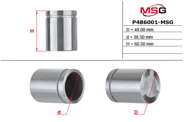 P486001MSG MS GROUP Поршень суппорта тормозного переднего купить в Полтава