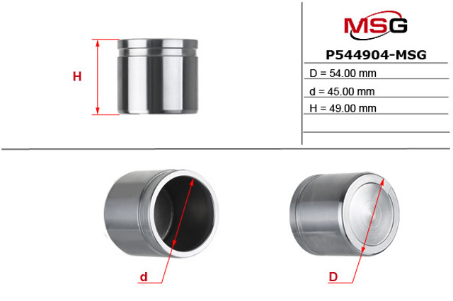 P544904MSG Поршень суппорта тормозного переднего купить Ровно
