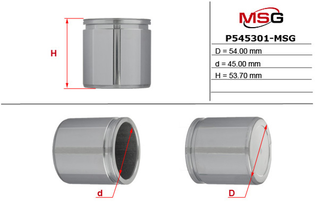 P545301MSG Поршень суппорта тормозного переднего купить Украина