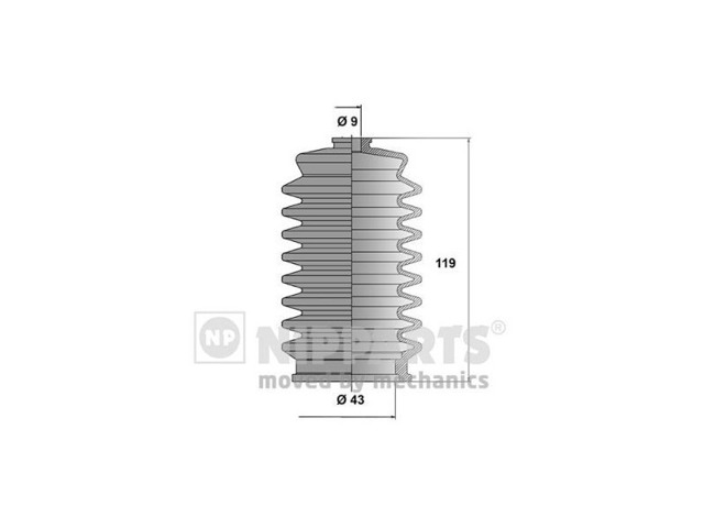 MS GROUP TY204DUSTER Пыльник рулевого механизма (рейки) в наличии Житомир
