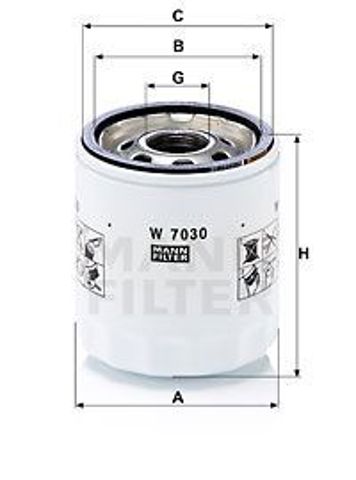 MANN W7030 Фильтр масляный в наличии Одесса