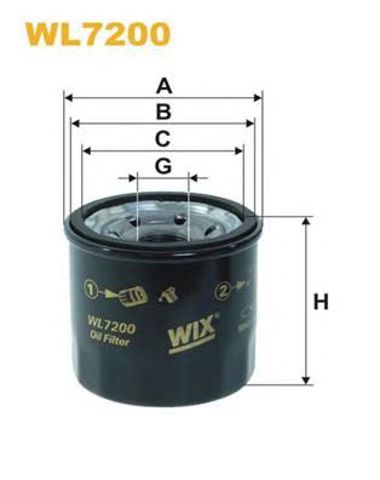 WIX WL7200 Фильтр масляный в наличии Черкассы