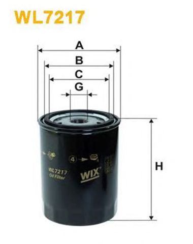 WIX WL7217 Фильтр масляный в наличии Павлоград
