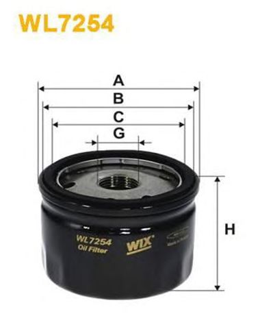 WIX WL7254 Масляный фильтр в наличии Ирпень