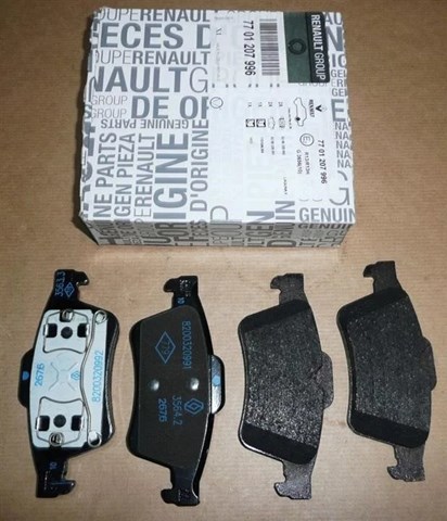 Задние дисковые колодки 7701207996 RENAULT